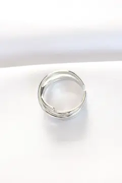 Kalın Silver Renk Ayarlanabilir Yüzük 5886