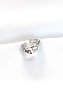 Silver Renk Ayarlanabilir Bombeli Ayna Yüzük 5886