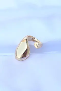 Pirinç Gold Renk Ayarlanabilir İri Bombeli Yüzük 5886