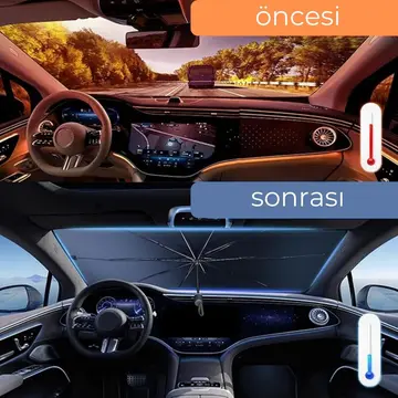 Fiat Fiorino Citroen Berlingo Renault Kangoo Ford Courier VW Caddy Uyumlu Oto Şemsiye