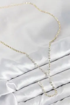 Pirinç Zirkon Taşlı Gold Renk Kadın Y Kolye 5886