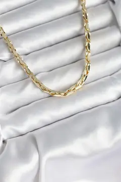 Pirinç Gold Renk 60 cm Zincir Kadın Kolye 5886