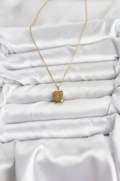 316L Çelik Zincir Gold Renk Minimal Kutup Yıldızı Model Kadın Kolye 5886