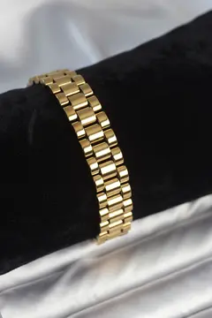 316L Çelik Gold Renk 12 mm Kalınlık Erkek Bileklik 5886