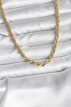 14K Gold Renk Kaplama Burgu Model CM Kadın Kolye 5886