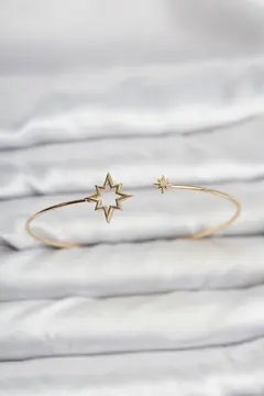Kutup Yıldızı Model Gold Renk Bileklik 5886