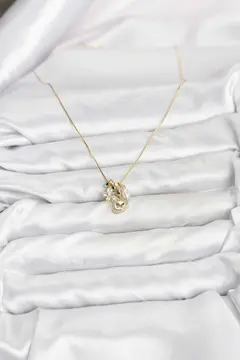 Gold Renk Pirinç Minimal Kelebek Charmlı Kadın Kolye 5886