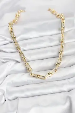 Pirinç Gold Renk Tifani Model Kadın Kolye 5886