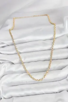 CM Gold Renk Pirinç Halkalı Model Kadın Kolye 5886
