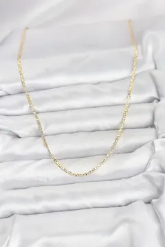 CM 14K Gold Renk Pirinç Lazer Model 60 cm Kadın Kolye 5886