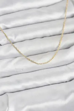 CM 14K Gold Renk Burgu Model 60 cm Kadın Kolye 5886