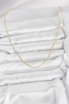 CM 14K Gold Renk Burgu Model 60 cm Kadın Kolye 5886