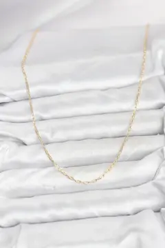 CM 14K Gold Renk Ataç Zincir Model 60 cm Kadın Kolye 5886