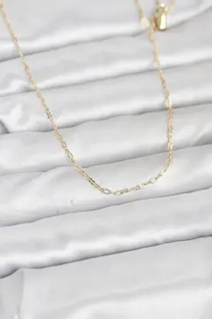 CM 14K Gold Renk 60 cm Zincirli Kadın Kolye 5886