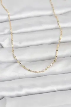 CM 14K Gold Renk Gemici Zincir Model 60 cm Kadın Kolye 5886