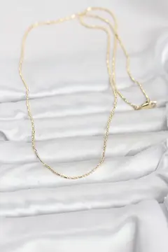 CM 14K Gold Renk Parçalı Topçuk Model 60 cm Kadın Kolye 5886