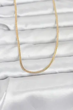 CM 14K Gold Renk Dolgun Zincir Model 60 cm Kadın Kolye 5886