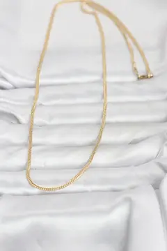 CM 14K Gold Renk Dolgun Zincir Model 60 cm Kadın Kolye 5886