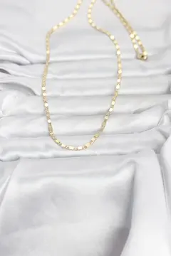 CM 14K Gold Renk Ezme Zincir 60 cm Kadın Kolye 5886