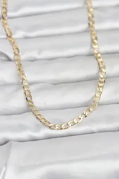 CM 14K Gold Renk Zincir Model 60 cm Kadın Kolye 5886