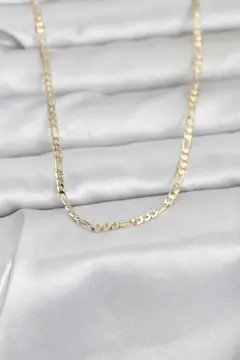 CM 14K Gold Renk İnce Kuşgözü Zincir Model 60 cm Kadın Kolye 5886
