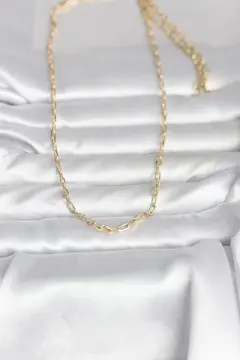 CM 14K Gold Renk Ataç Zincir Model 60 cm Kadın Kolye 5886