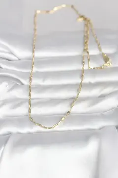 CM 14K Gold Renk İnce Ataç Zincir Model 60 cm Kadın Kolye 5886
