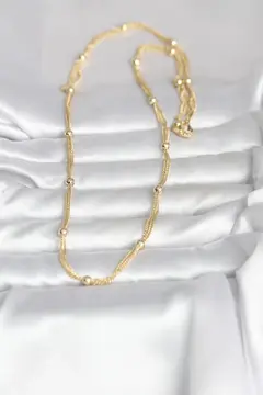 CM 14K Gold Renk Topçuk Model 60 cm Kadın Kolye 5886