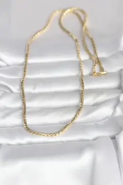 CM 14K Gold Renk Yassı Model 60 cm Kadın Kolye 5886
