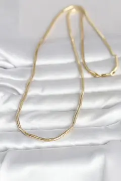 CM 14K Gold Renk Yılan Zincir Model 60 cm Kadın Kolye 5886