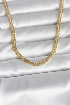 CM 14K Gold Renk Zincir Model 45 cm Kadın Kolye 5886