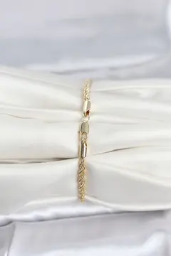 CM 14K Gold Renk Burgu Model Kadın Bileklik 5886