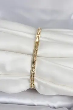 Xuping Model Zirkon Taşlı Gold Renk Kadın Bileklik 5886