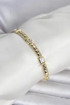 Xuping Punta Model Gold Renk Kadın Bileklik 5886