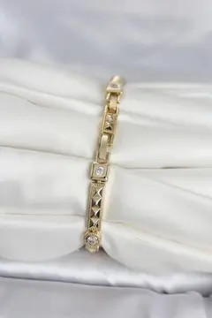 Xuping Punta Model Gold Renk Kadın Bileklik 5886