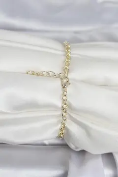 Pirinç Gold Renk Nazar Model Kadın Bileklik 5886
