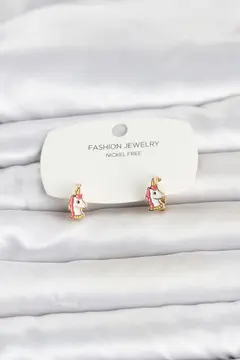 Pirinç Gold Renk Çocuk Küpe 5886
