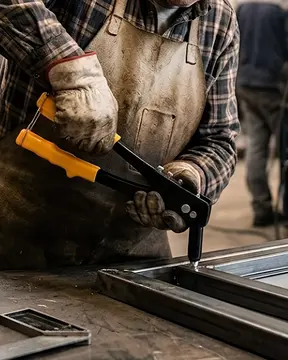 Çok Amaçlı Perçin Tabancası Kilitlemeli Alüminyum Gövdeli El Aleti