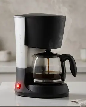 1.2 Litre Filtre Kahve Makinesi Damlama Emniyetli Cam Karaflı
