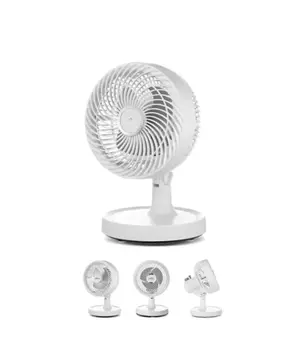 Sessiz Çalışan Mini Masaüstü Fan 2 Kademeli Otomatik Salınımlı