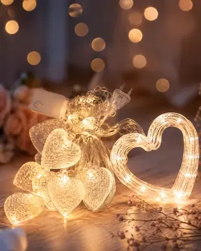 LED Kalp Neon Lamba Dekoratif Romantik Gece ve Ortam Işığı