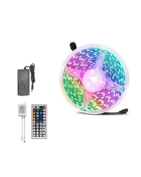 LED Strip RGB 5 Metre Çok Renkli Kumandalı Şerit Led Işık Seti