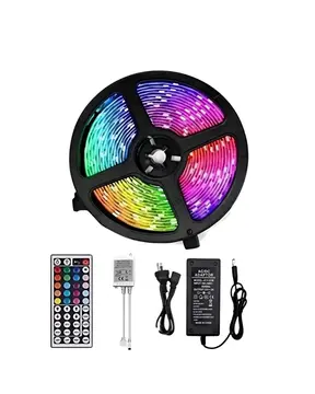5050 RGB LED Şerit 5 Metre Uzaktan Kumandalı Ortam Aydınlatma Led