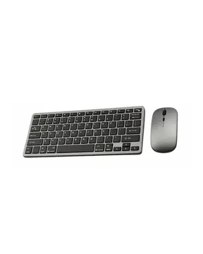Bluetooth ve 2.4G Destekli Kablosuz Klavye Mouse Seti Şarj Edilebilir