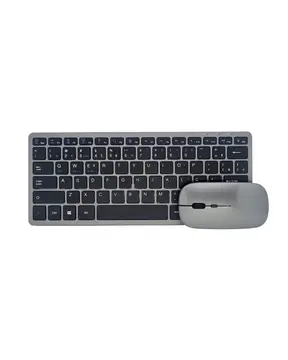 Bluetooth ve 2.4G Destekli Kablosuz Klavye Mouse Seti Şarj Edilebilir