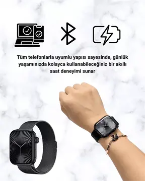 Akıllı Saat SQ-16 Mini Series 10 | Unisex Tasarım Sağlık ve Spor Takibi