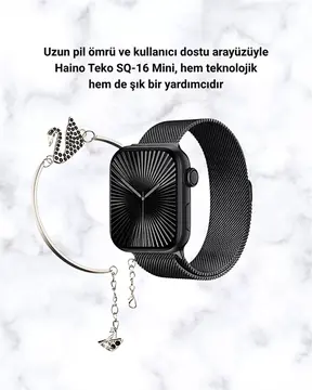Akıllı Saat SQ-16 Mini Series 10 | Unisex Tasarım Sağlık ve Spor Takibi