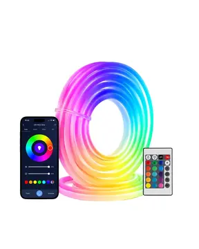 16 Milyon Renk RGB Neon Şerit Led İç ve Dış Mekan Dekor Işığı