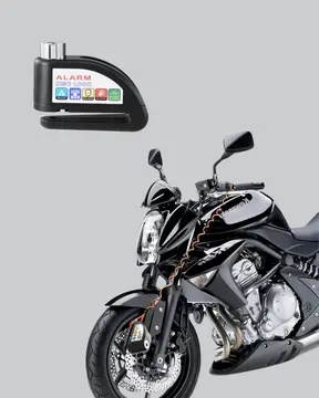 110 dB Alarmlı Disk Fren Kilidi Su Geçirmez Çelik Motosiklet Güvenlik Kilidi