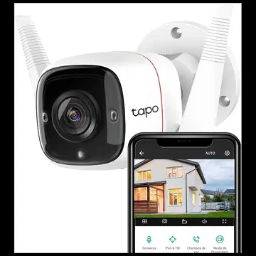 TP-LINK Tapo TC65 (C310) 30Mpix İç ve Dış Mekan IP66 WiFi 30Mt. Gece Görüşü İki Yönlü Ses Güvenlik Kamerası(1923)
